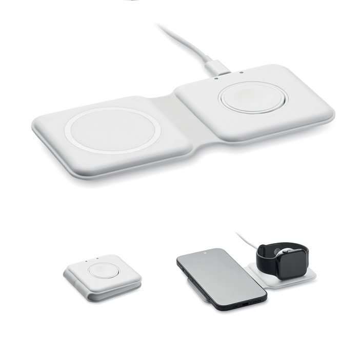2-in-1 sulankstomas įkroviklis, 15 W