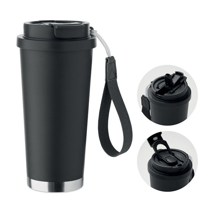 Dvigubos sienelės stiklinė, 500 ml