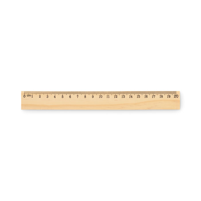 Medinė liniuotė, 20 cm