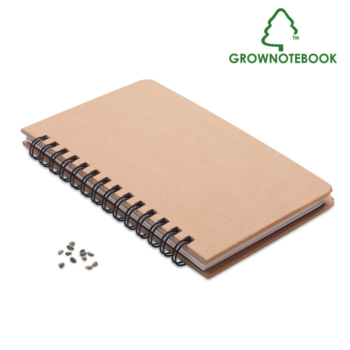 A5 dydžio „GROWNOTEBOOK™“ su pušies motyvu