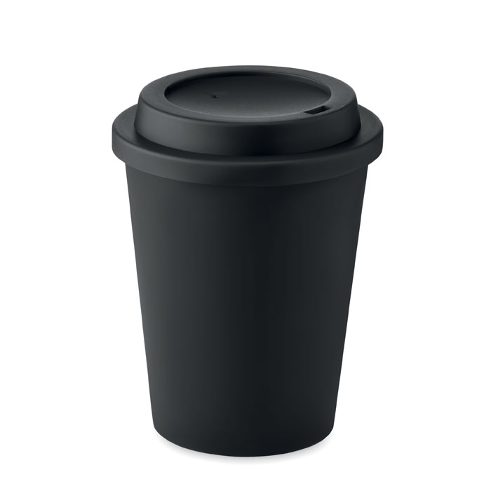 Dvigubos sienelės stiklinė iš PP, 300 ml