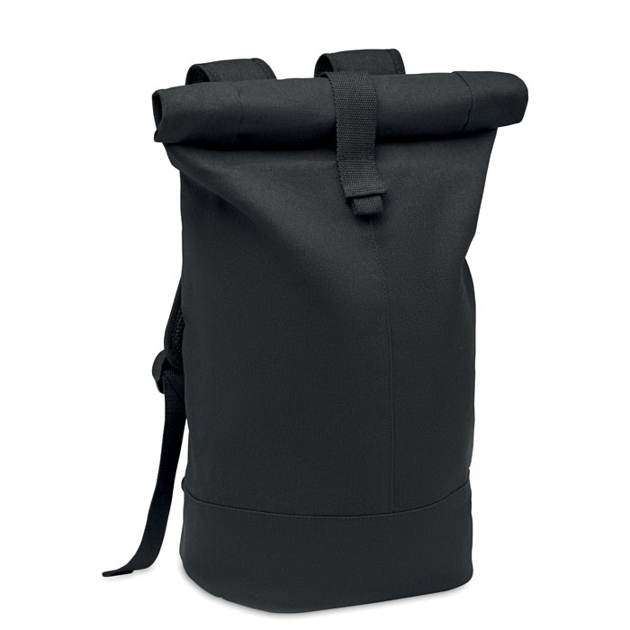 „Rolltop“ stiliaus išplautos drobės kuprinė