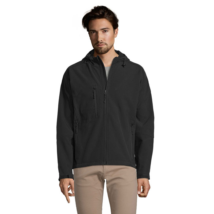 „REPLAY“ VYRIŠKA SOFTSHELL STRIUKĖ SU KAPUČIU