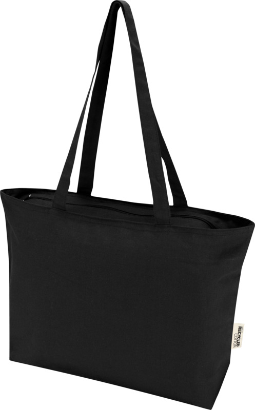 Ningbo 320 g/m² medvilninė rankinė su užtrauktuku, 15 l talpos - Image 4