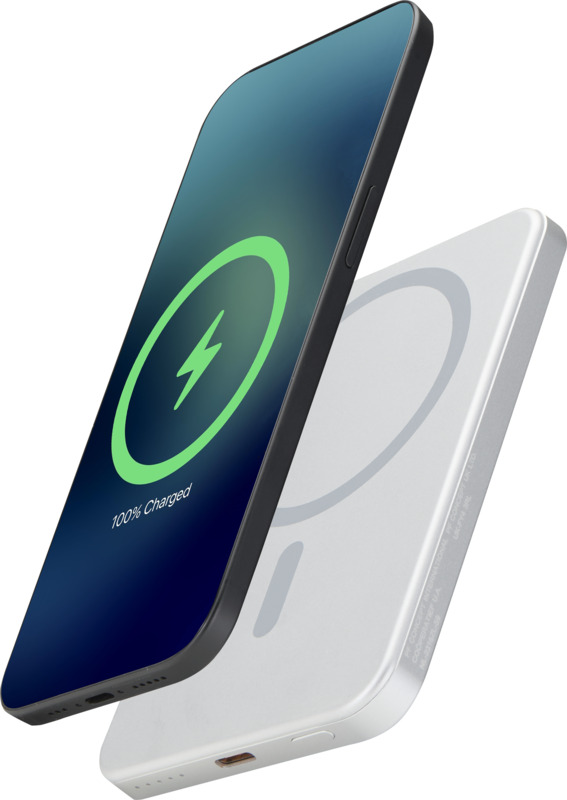 „Avis“ 5000 mAh RCS magnetinis išorinis akumuliatorius iš perdirbto aliuminio