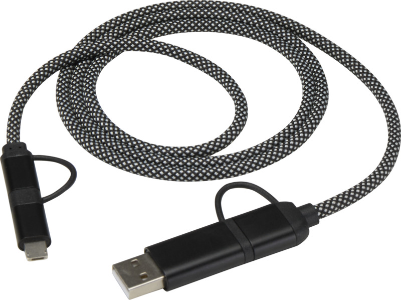„SMART“ 65 W, 100 cm, RCS sertifikuotas magnetinis „5-in-1“ įkrovimo laidas