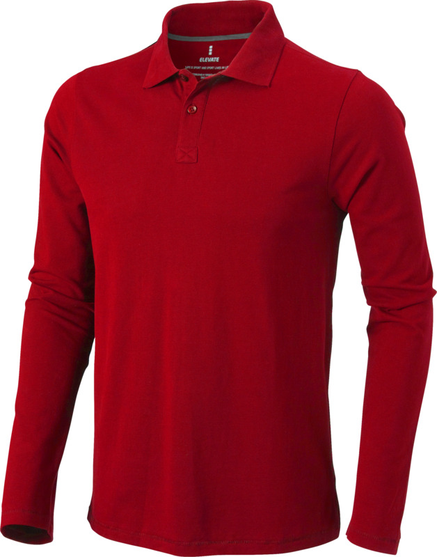 „Calgary“ 180 g/m² vyriškas polo marškinėlis su ilgomis rankovėmis - Image 4