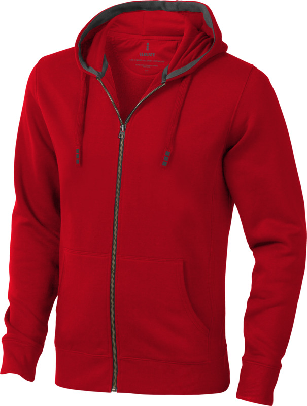 „Arora“ 300 g/m² unisex džemperis su gobtuvu ir užtrauktuku per visą ilgį - Image 2
