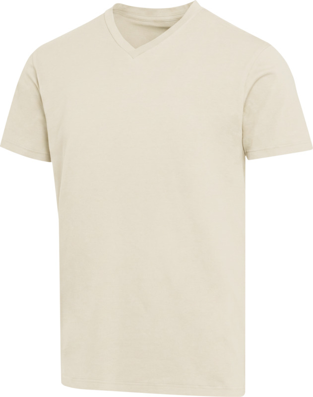 „Balfour“ 200 g/m² trumpomis rankovėmis, su V formos iškirpte, unisex OCS ekologiškas marškinėlis - Image 2