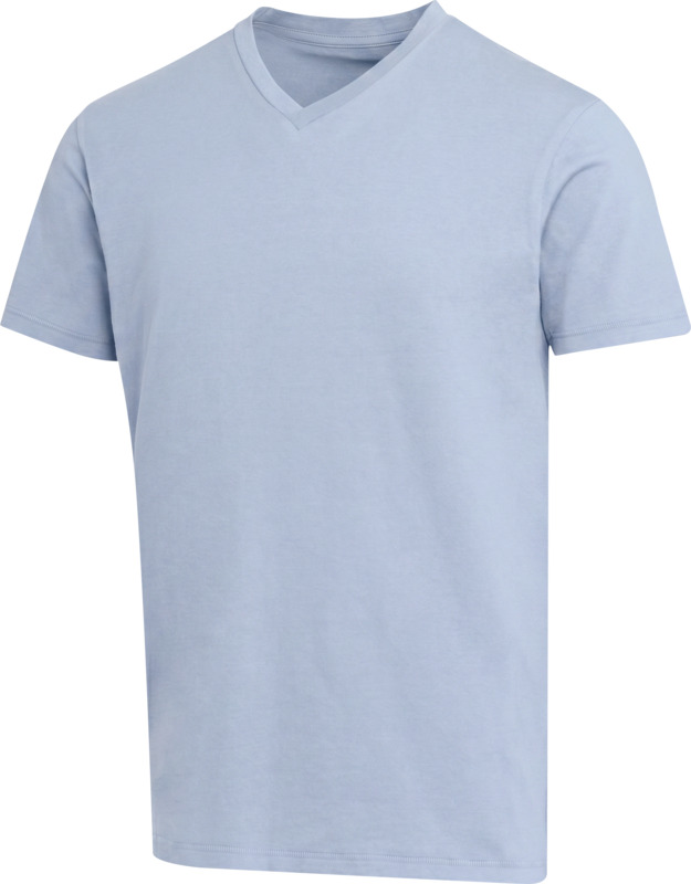 „Balfour“ 200 g/m² trumpomis rankovėmis, su V formos iškirpte, unisex OCS ekologiškas marškinėlis - Image 4