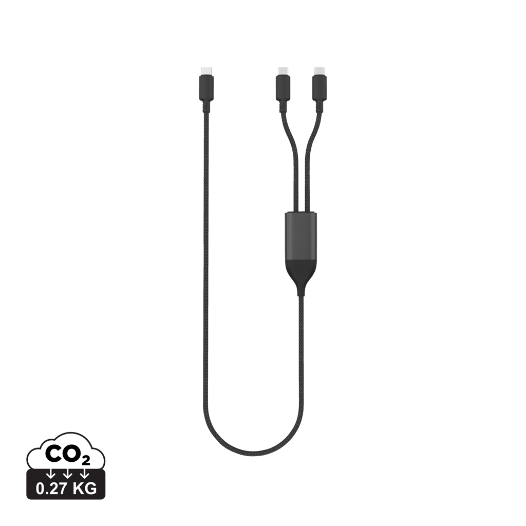 „Terra“ 100 W RCS kabelis su dviem USB-C išėjimais
