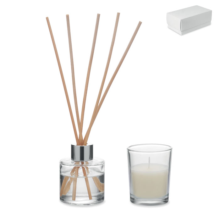 Vanilės aromatizatoriaus ir žvakės rinkinys