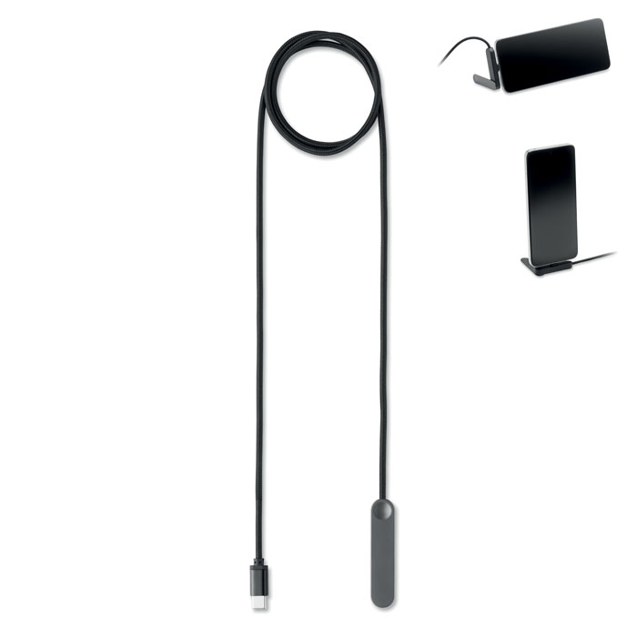 60 W USB-C kabelinis telefono laikiklis