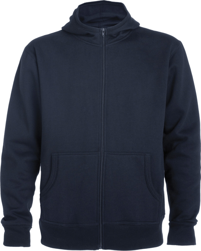 „Montblanc“ 280 g/m² unisex džemperis su gobtuvu ir užtrauktuku per visą ilgį