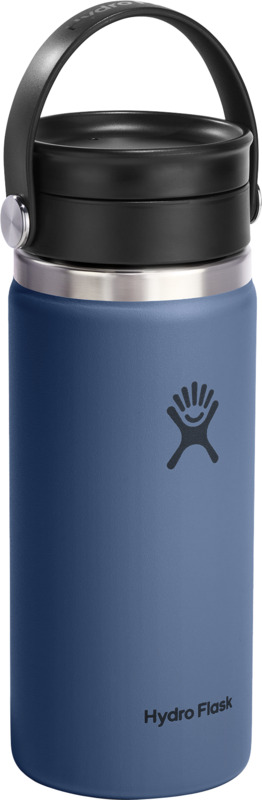 „Hydro Flask“ plačios angos 473 ml talpos izoliuotas nerūdijančio plieno puodelis su „Flex Sip™“ dangteliu