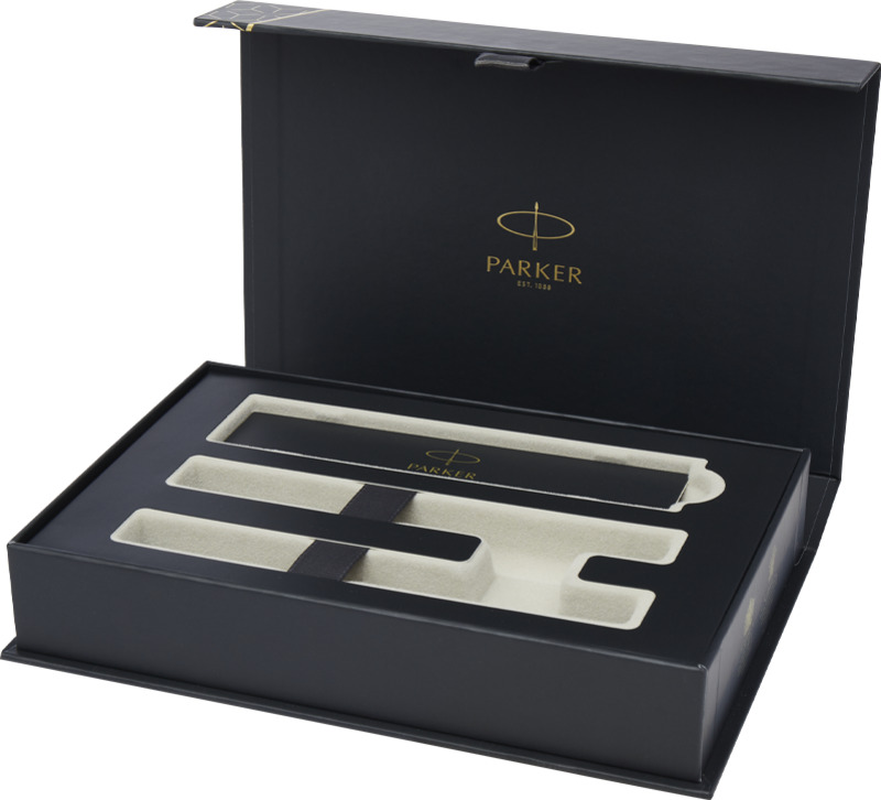 „Parker IM Essentials“ rollerio ir rašiklio rinkinys – juodas