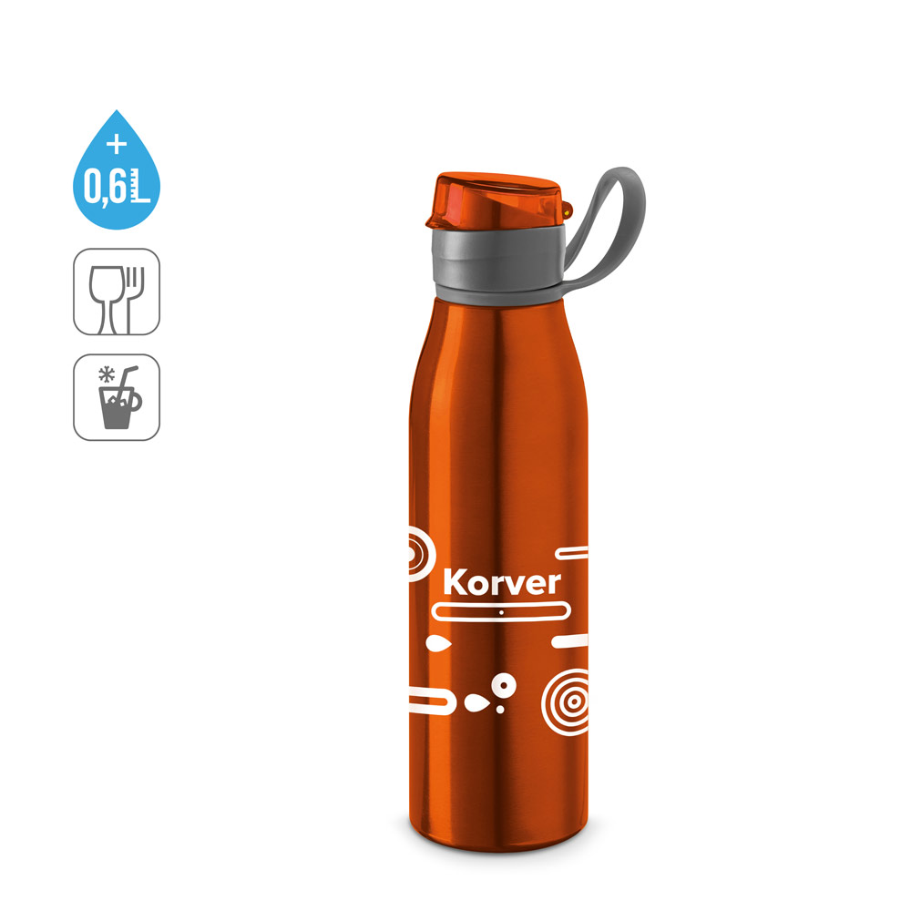 KORVER. 650 ml talpos aliuminis sportinis butelis - Image 5