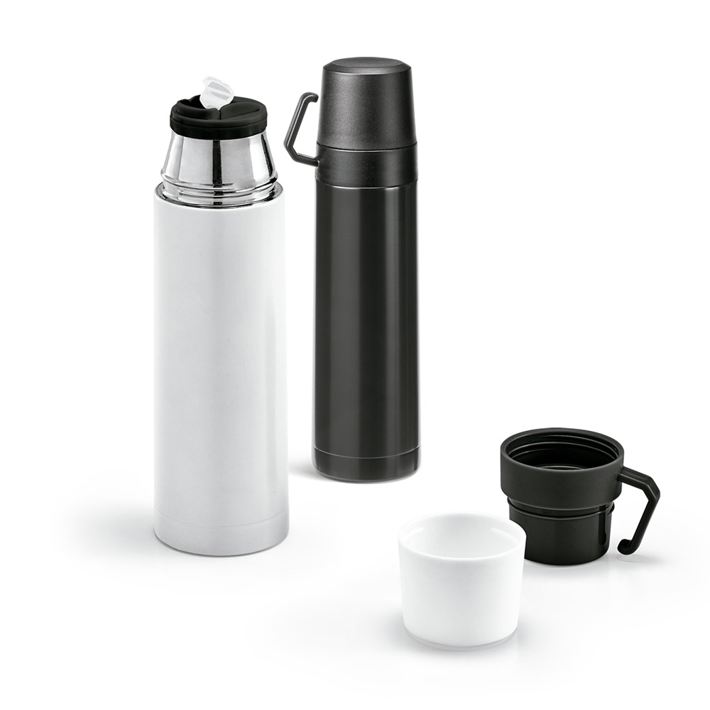 SAFE. Nerūdijančio plieno ir PP termosas, 490 ml