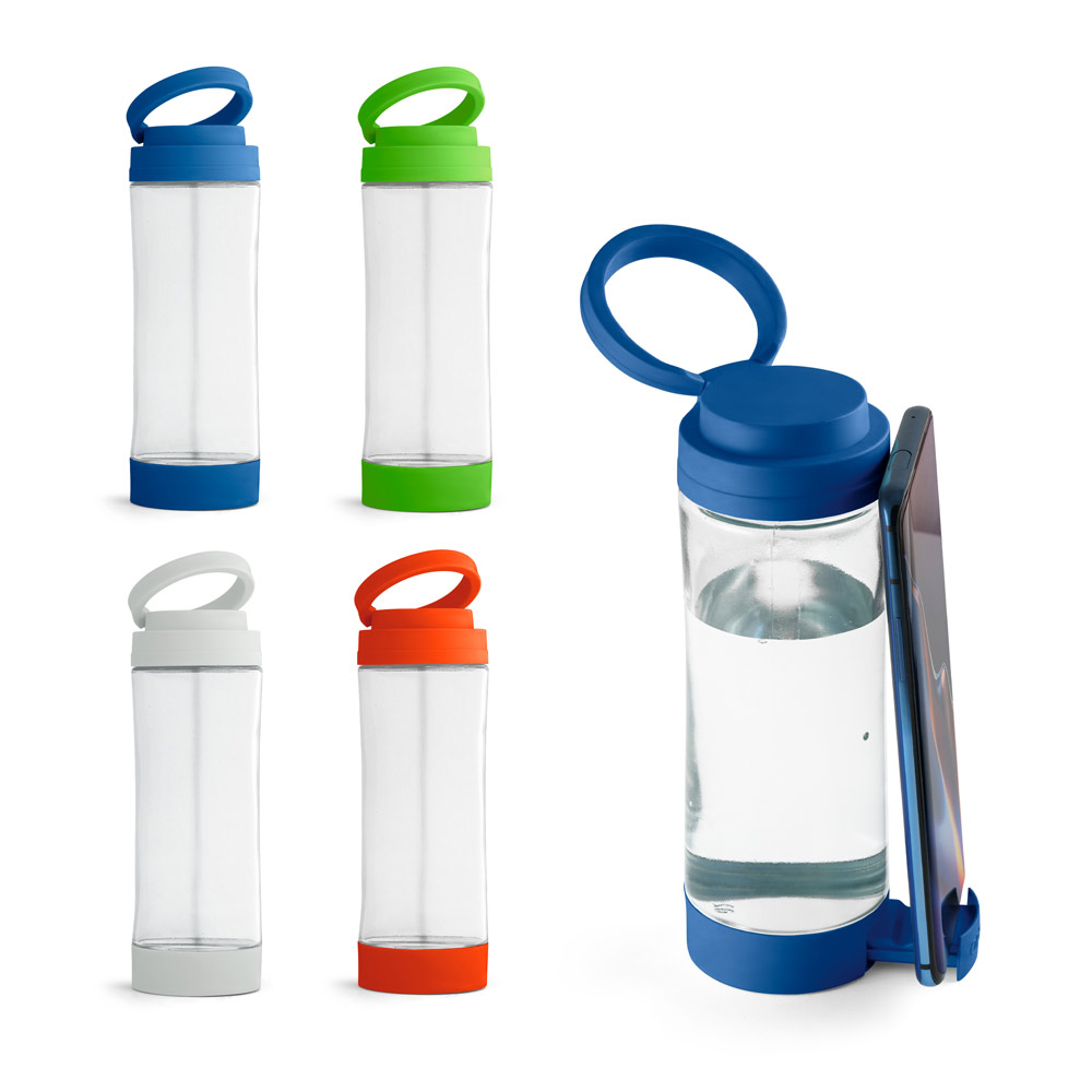 QUINTANA. Stiklinis sportinis butelis su PP dangteliu, 390 ml