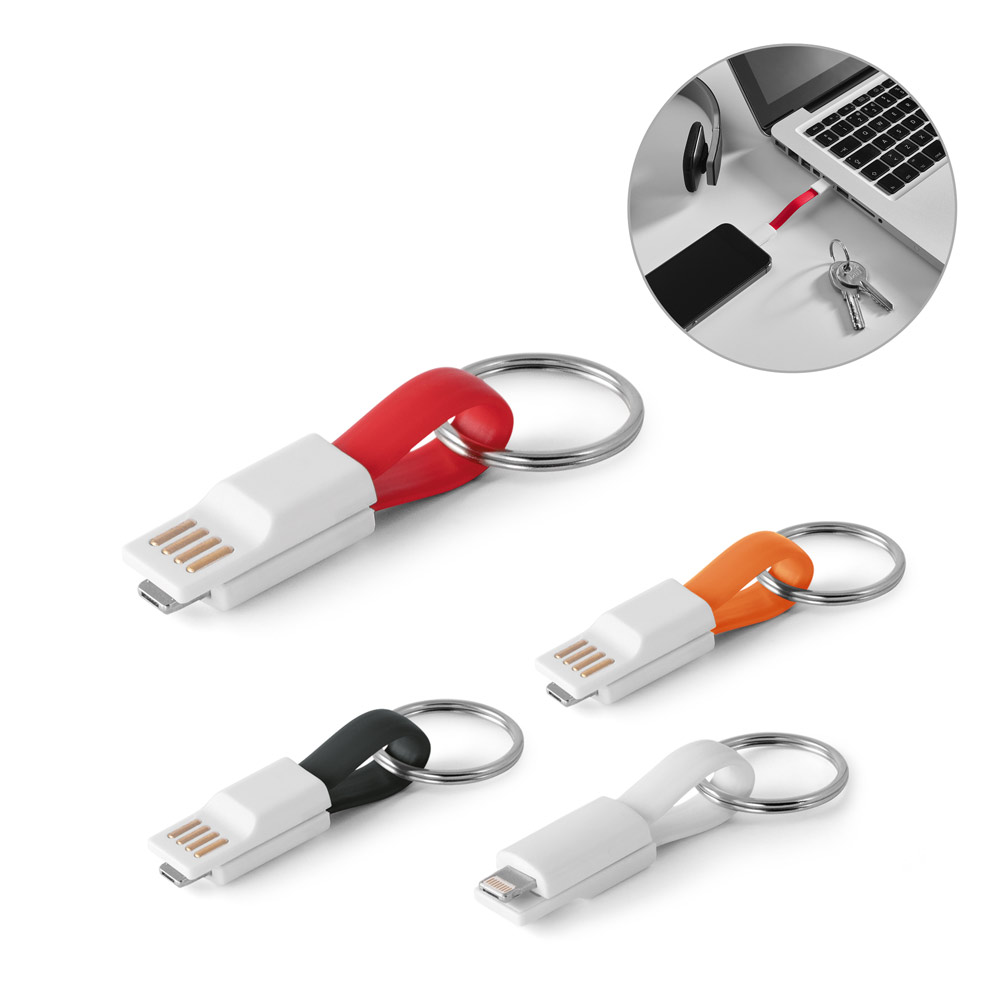 RIEMANN. USB laidas su „2-in-1“ jungtimi, pagamintas iš ABS ir PVC