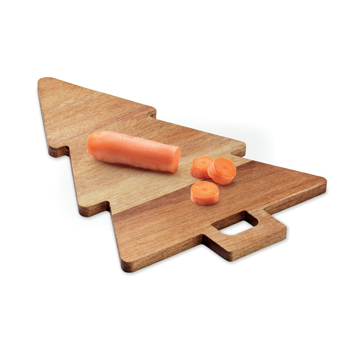 Akacijos medžio patiekimo lenta „Kalėdinė eglutė“ - Image 2