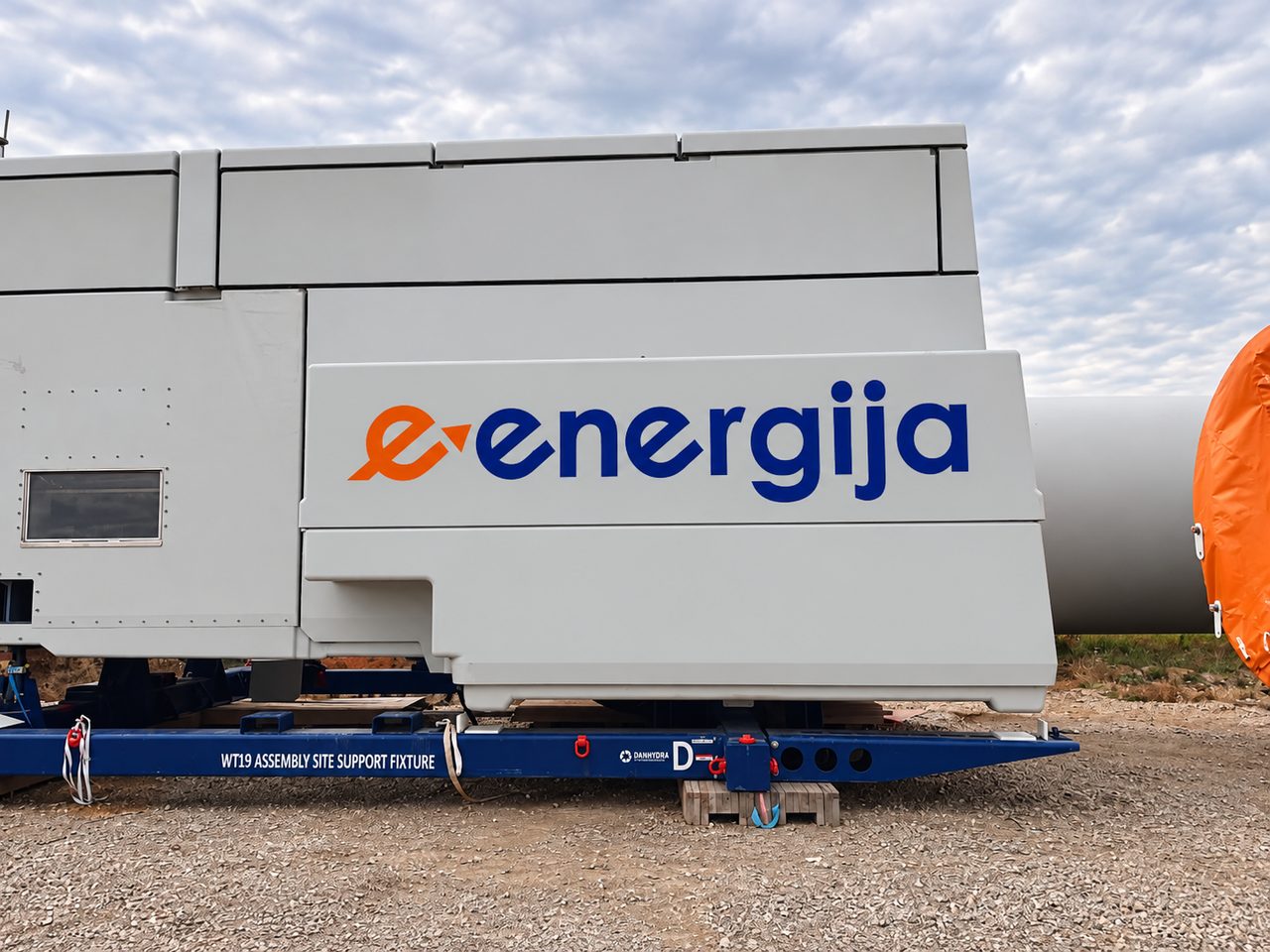 Modulinio pastato ženklinimas „e energija“ logotipu