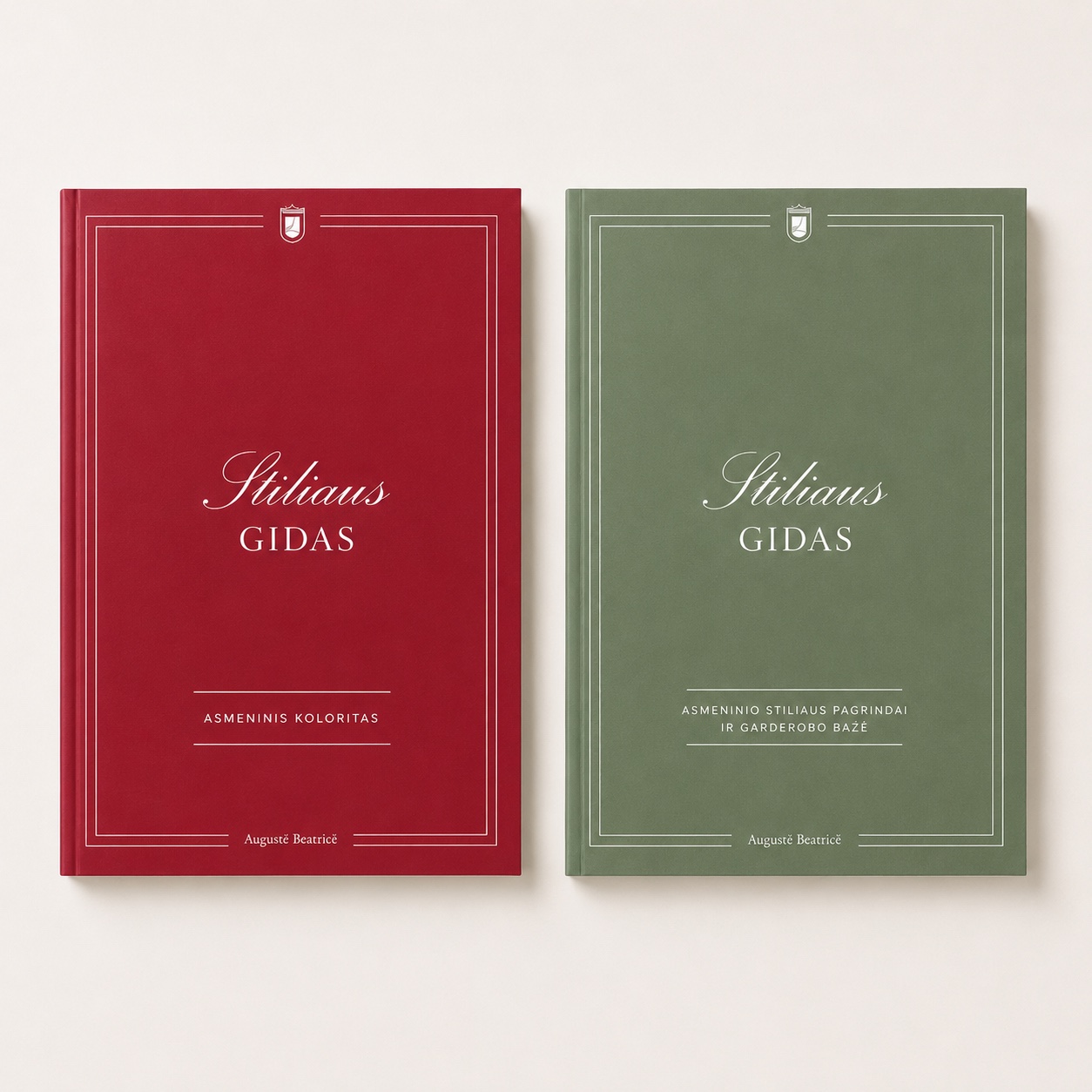 Kietų viršelių knygos „Stiliaus gidas“ stilistei